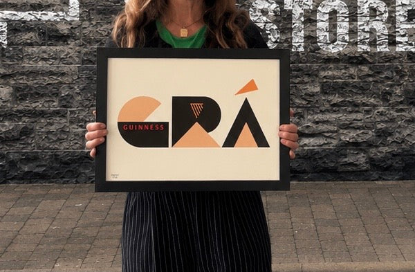 GRÁ GUINNESS UNFRAMED A4 Print