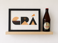 GRÁ GUINNESS UNFRAMED A4 Print
