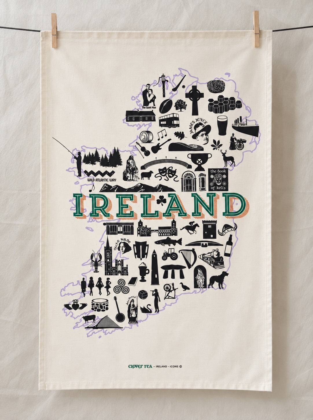 Ireland Icons - Tea Towel