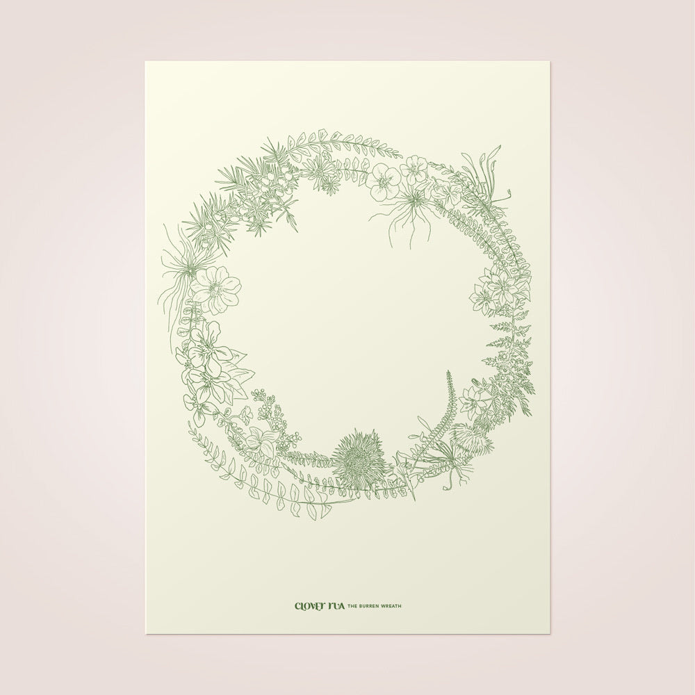 Burren Wreath Print