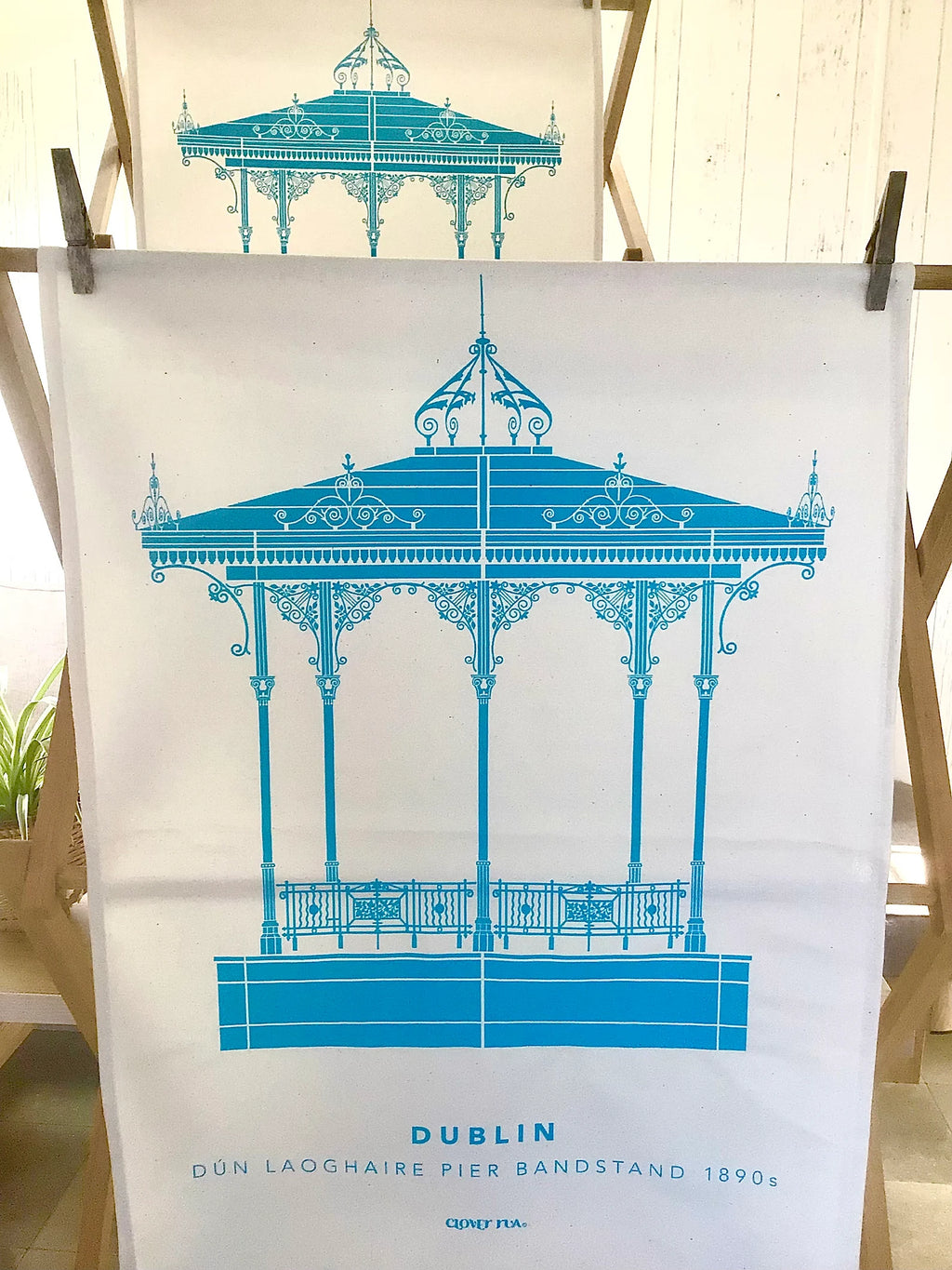 Dun Laoghaire Bandstand Tea Towel