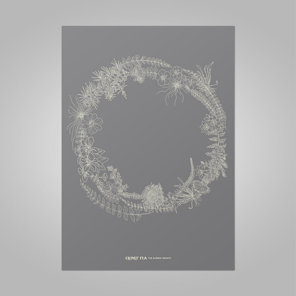 Burren Wreath Print