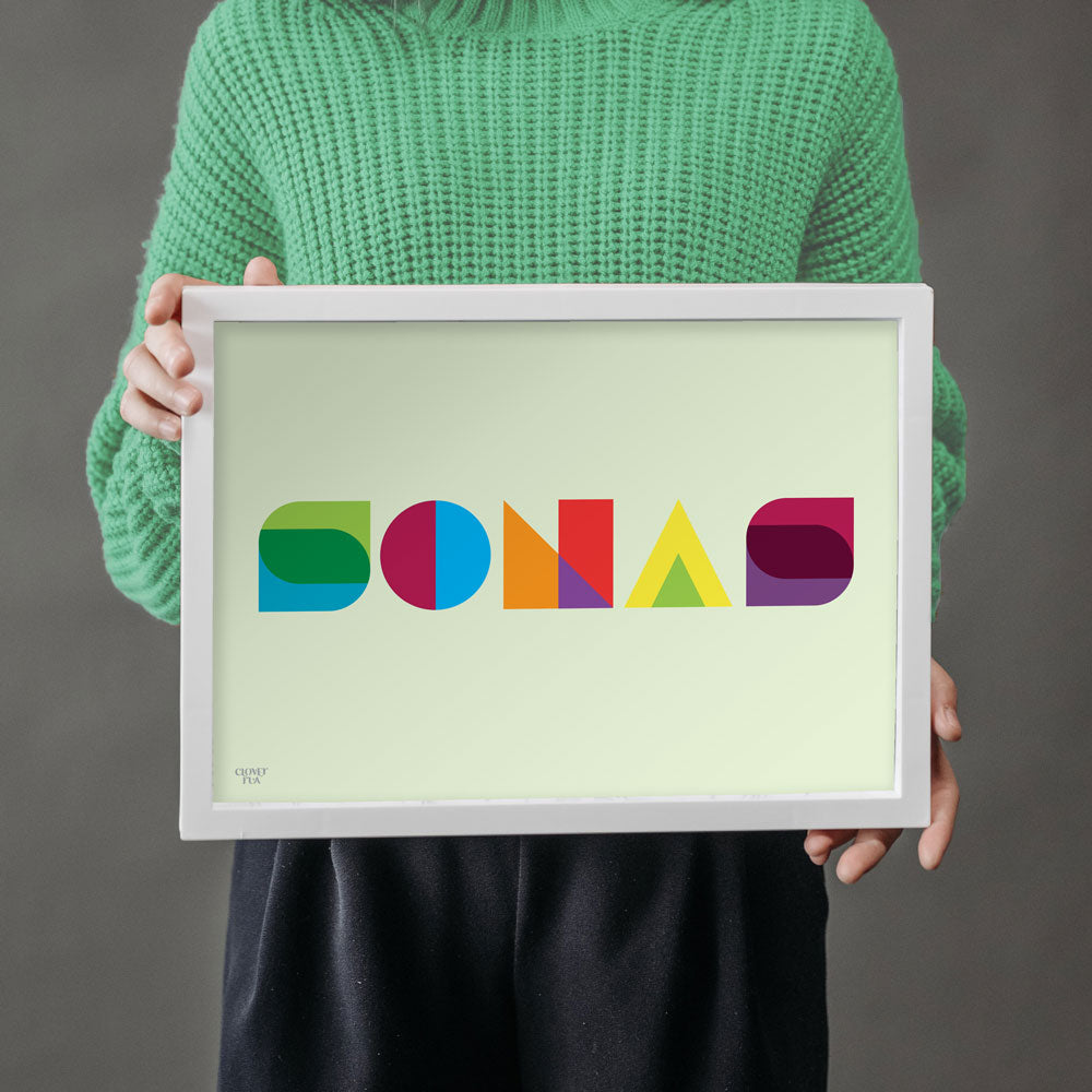 Sonas - translates as "Happiness".