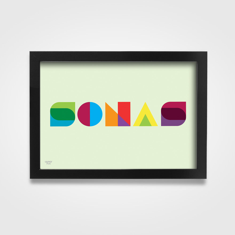 Sonas - translates as "Happiness".