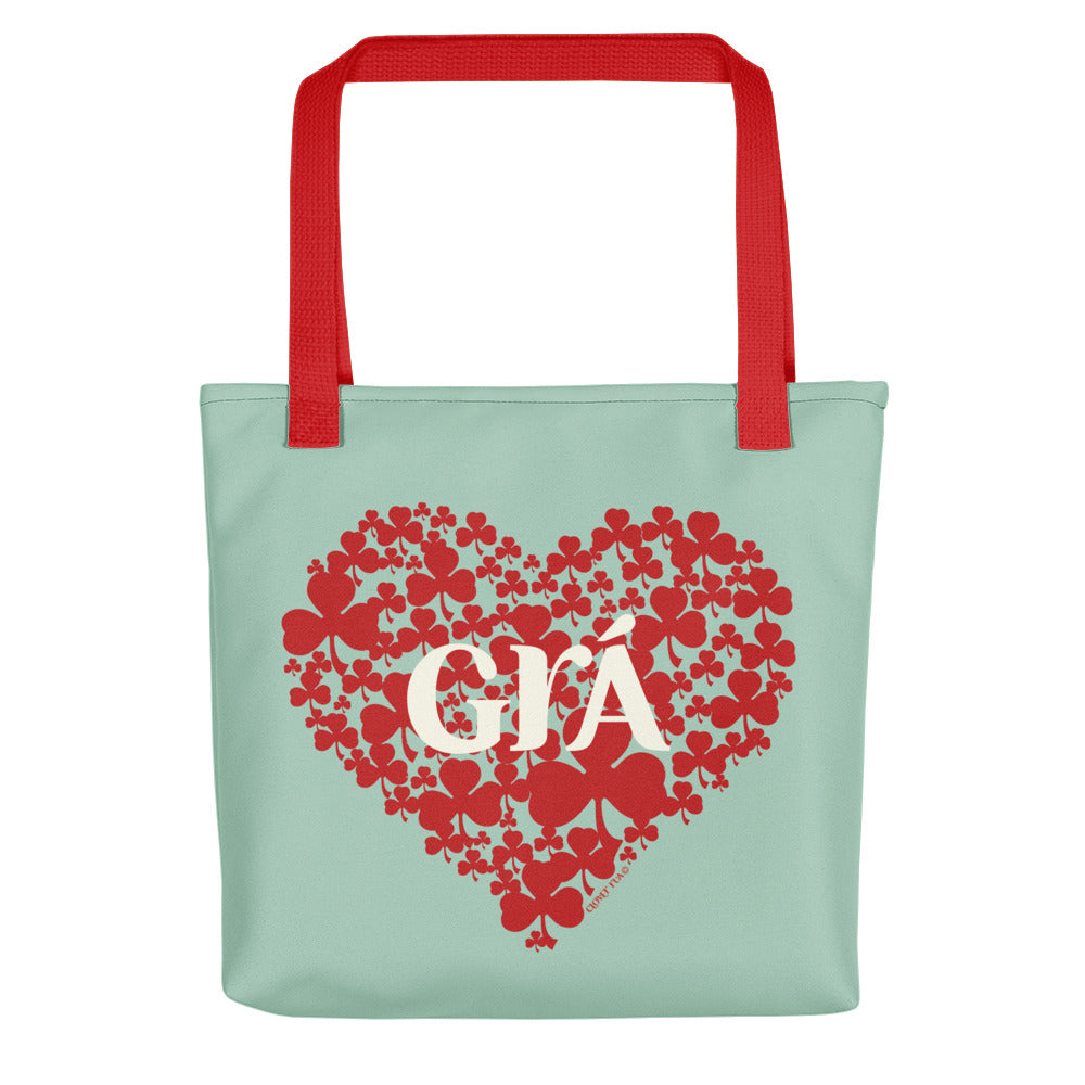 Mint and Red Grá Tote bag, the perfect Mother’s Day gift.